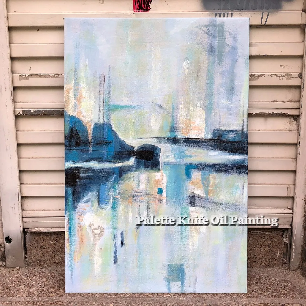 

Only 1 Left! Modern Abstract Hand Painted Acrylic Oil painting On Canvas Wall Pictures Paintings for Living Room Wall Art Canvas
