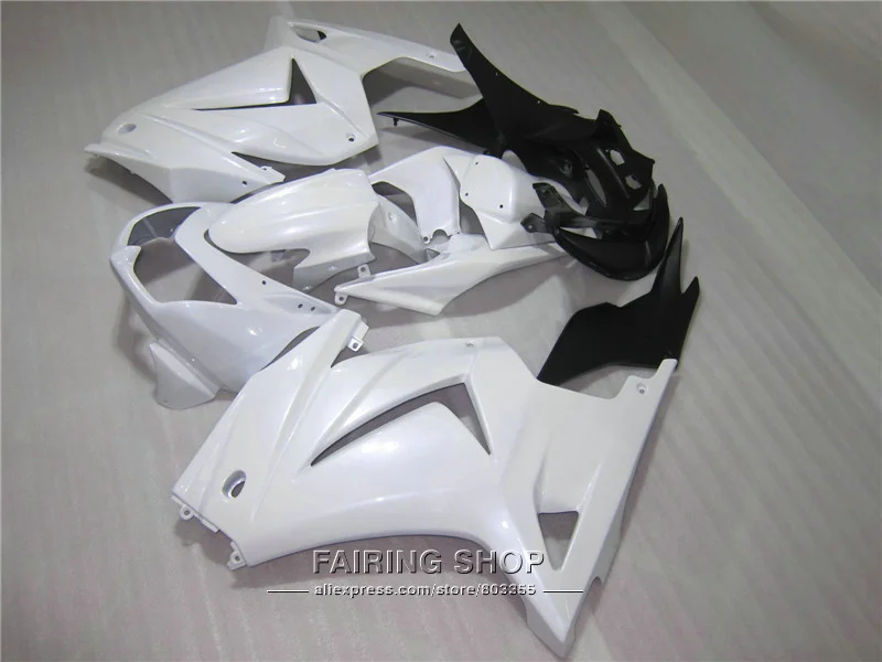 Обтекатели под давлением для Kawasaki ninja 250r 08 09 10-14 2008-2014 Белый Черный EX250 комплект