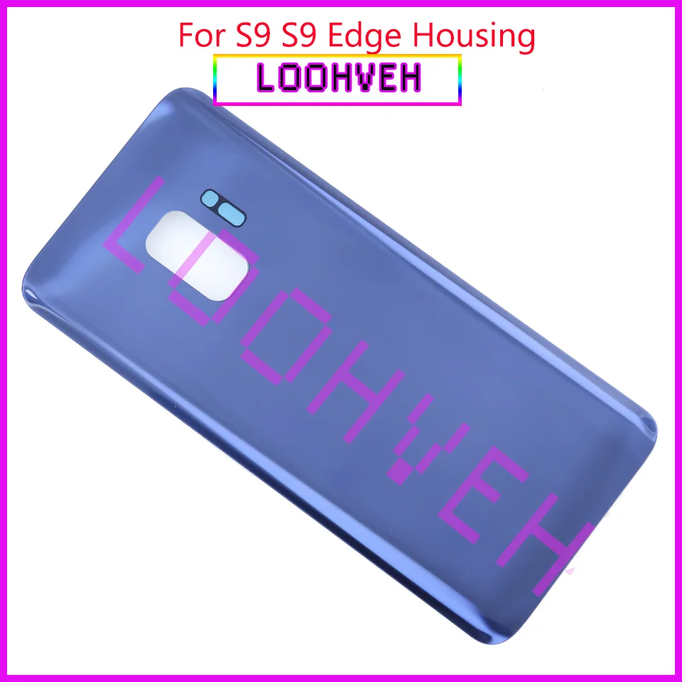 Новое стекло задняя крышка батареи Чехол для Samsung Galaxy S9 G960 G960F/S9 + Plus G965 G965F Задняя