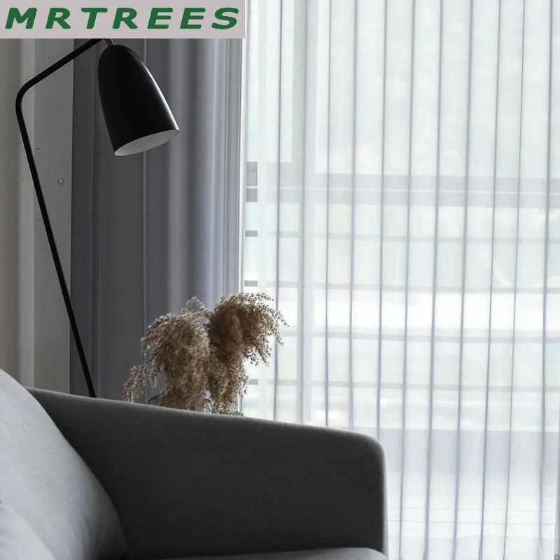 MRTREES современный Чистый цвет тюль для гостинной тюль для спальни тюль для кухни шторы тюль занавески на окна тюли для окон прозрачные шторы