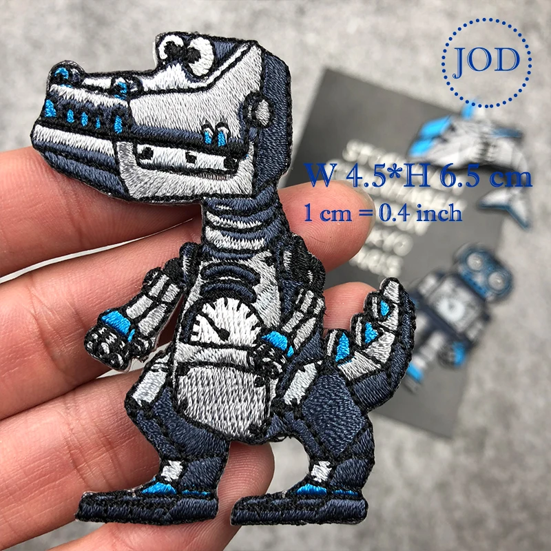 JOD мальчик DIY декоративные дети робот железо на заплатках для одежды патч вышивка
