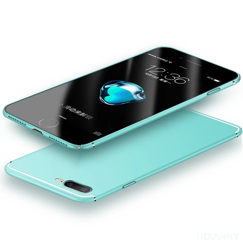 Роскошные PC матовый чехол для iPhone 7 Plus противоударный ультра тонкий жесткий всего