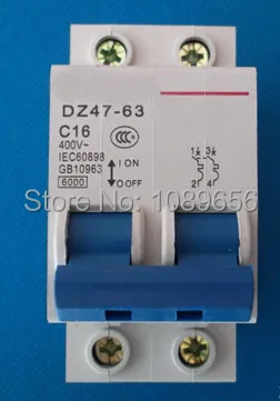 DZ47 2P 16A Circuit breaker AC MCB safety C Type C45 | Breakers