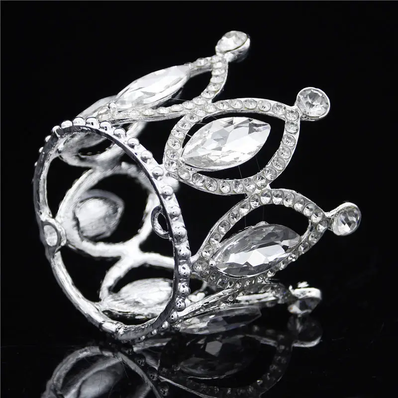 Silver White Детские диадемы и короны для обувь девочек мальчиков день рождения Выходные туфли на выпускной бал Королевский Король диадема Малый Мини короны - Окраска металла: Silver White