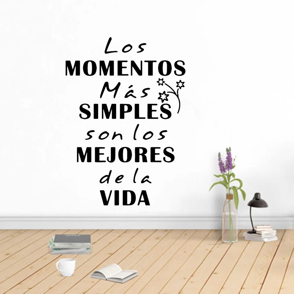 Виниловая наклейка на стену с надписью monents цитаты испанском настенная украшение