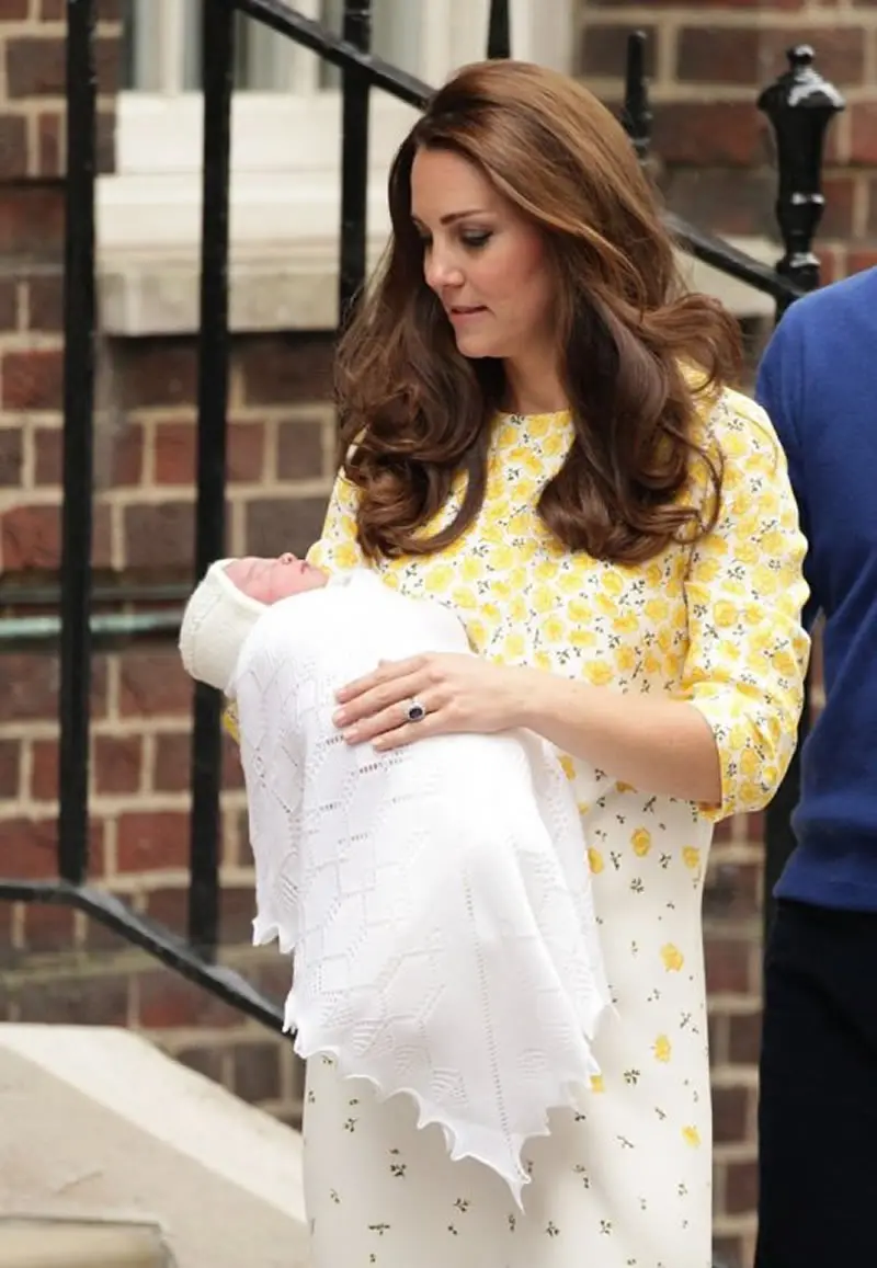 Многоцветный Новое платье принцессы Kate Middleton с желтым цветочным принтом Элегантные повседневные платья с круглым вырезом и поясом 1129 - Цвет: Многоцветный