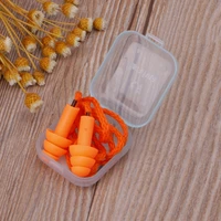 soft silicone wired ear plugs noise reduction caps earmuffs hearing protection