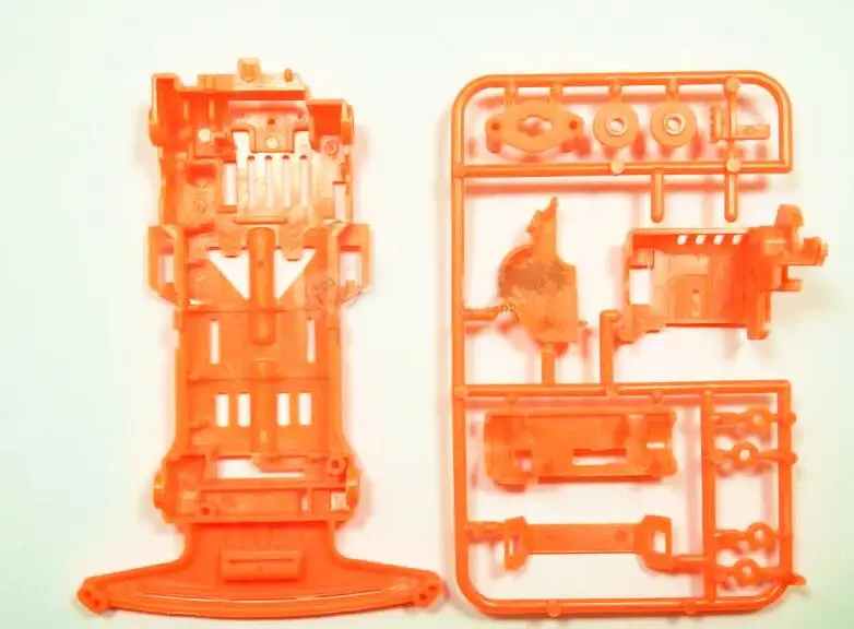 S1 Orange 4 комплекта S1/SFM шасси старая версия запасные части для RC Tamiya мини 4WD модель автомобиля - Цвет: S1 Orange