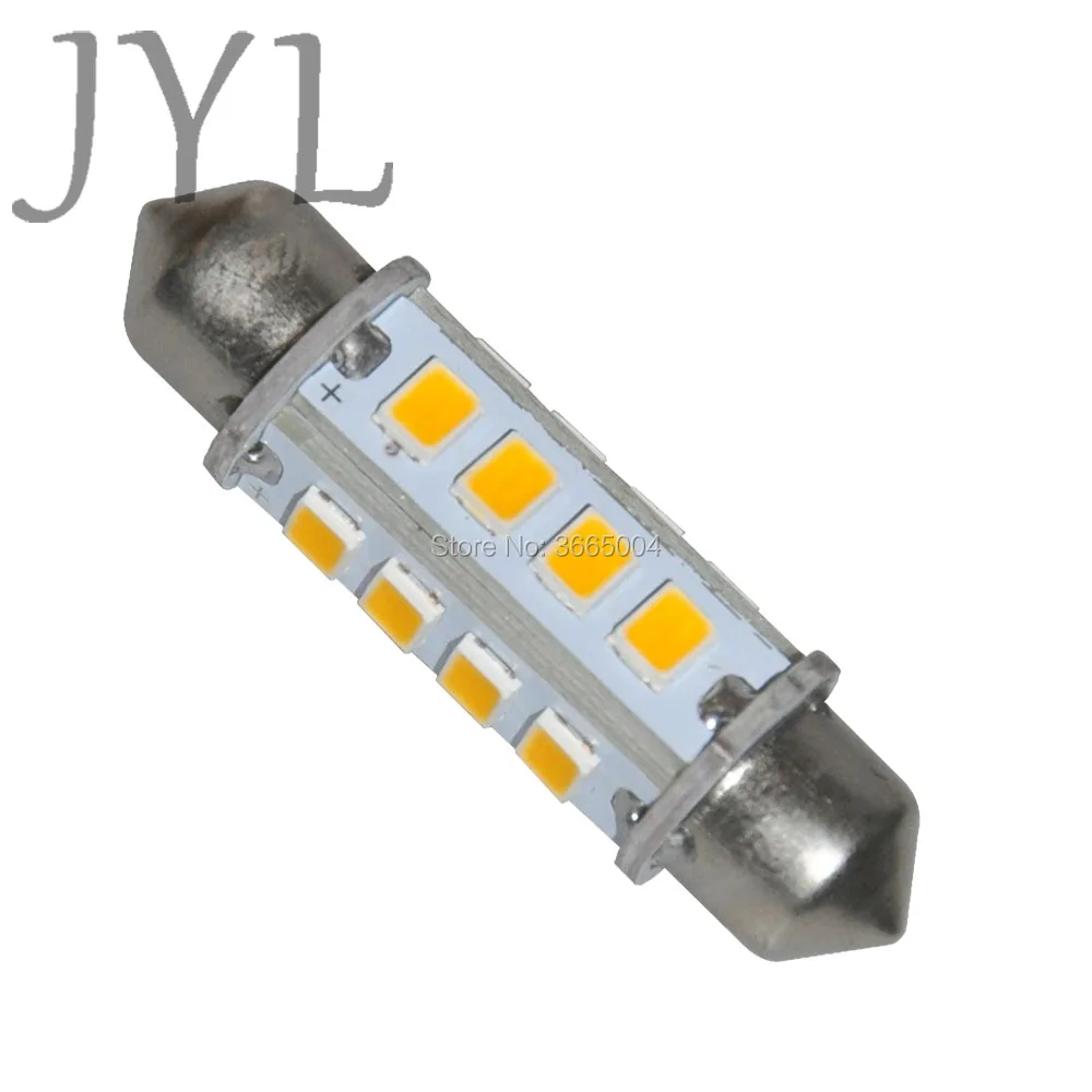 4 шт. 1 55 &quot39 мм 16 2835 SMD теплый белый купол с фестонами Светодиодный лампочки для