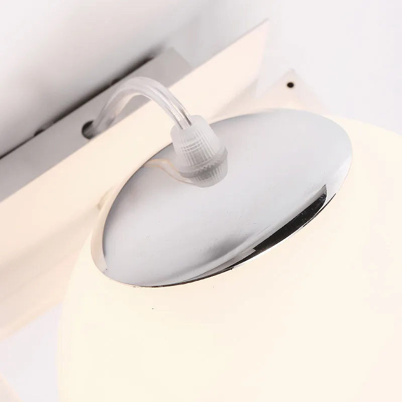 Белый стеклянный Глобальный шар современный домашний настенный светильник