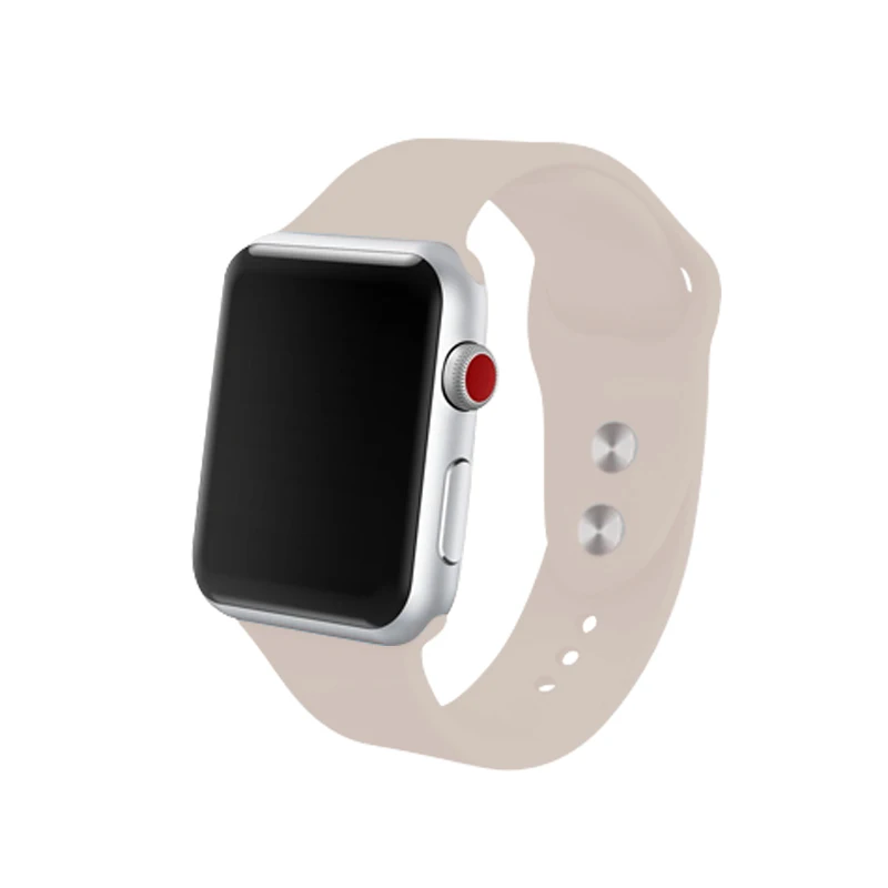 Iwatch ремешки для мужчин Apple Watch Series 2 42 мм спортивные ремешки 38 мм 44 мм заменить Мужские t белые резиновые ремешки