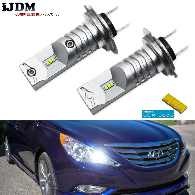 IJDM 6000K питание от Luxen светодиодный H7 лампы для Hyundai Genesis Sonata Veloster Акцент на Дальний