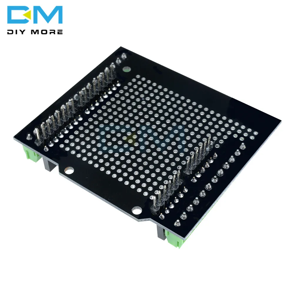 Proto Screw Shield for Arduino Open Source Reset Button D13 LED NEW For Breadboard 3.81 Terminal Double-sided PCB SMT Solder DIY