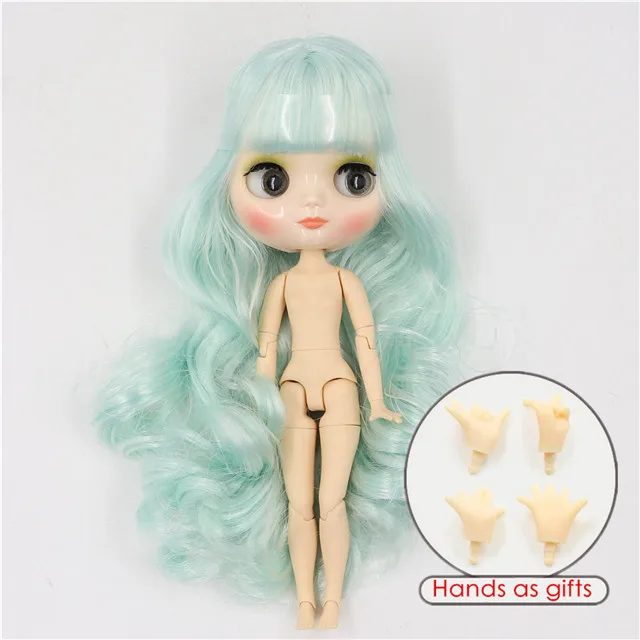 Фабрика blyth middie кукла 1/8 bjd 20 см блестящее лицо шарнирное тело милая игрушка подарок для девочки - Цвет: shiny face N