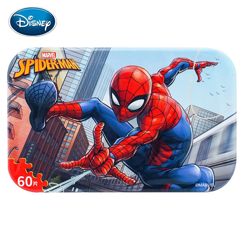 Пазл из металлической коробки Disney Деревянные Игрушки для раннего обучения 60 штук