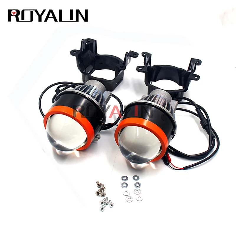 ROYALIN Bi светодиодный противотуманный фонарь автомобильный PTF H11 проектор