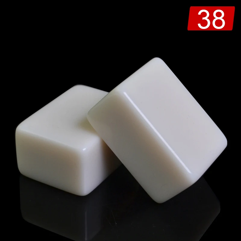 White38 Горячая Высокое качество Путешествия Набор для игры в маджонг игры домашние игры маджонг плитки китайский смешной семья настольная игра - Цвет: White38