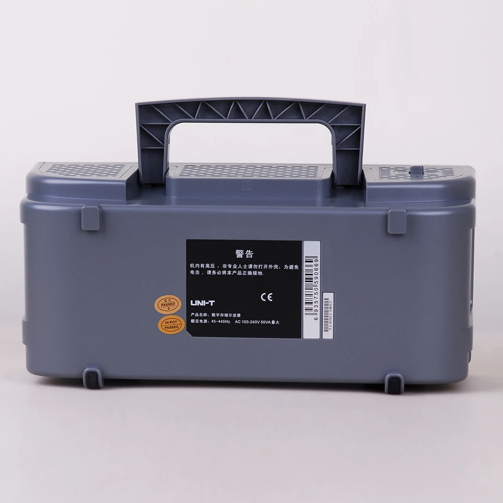 UNI T UTD2102CEX 100MHZ цифровой осциллограф с 7 дюймовым ЖК дисплеем 1GS/S 2