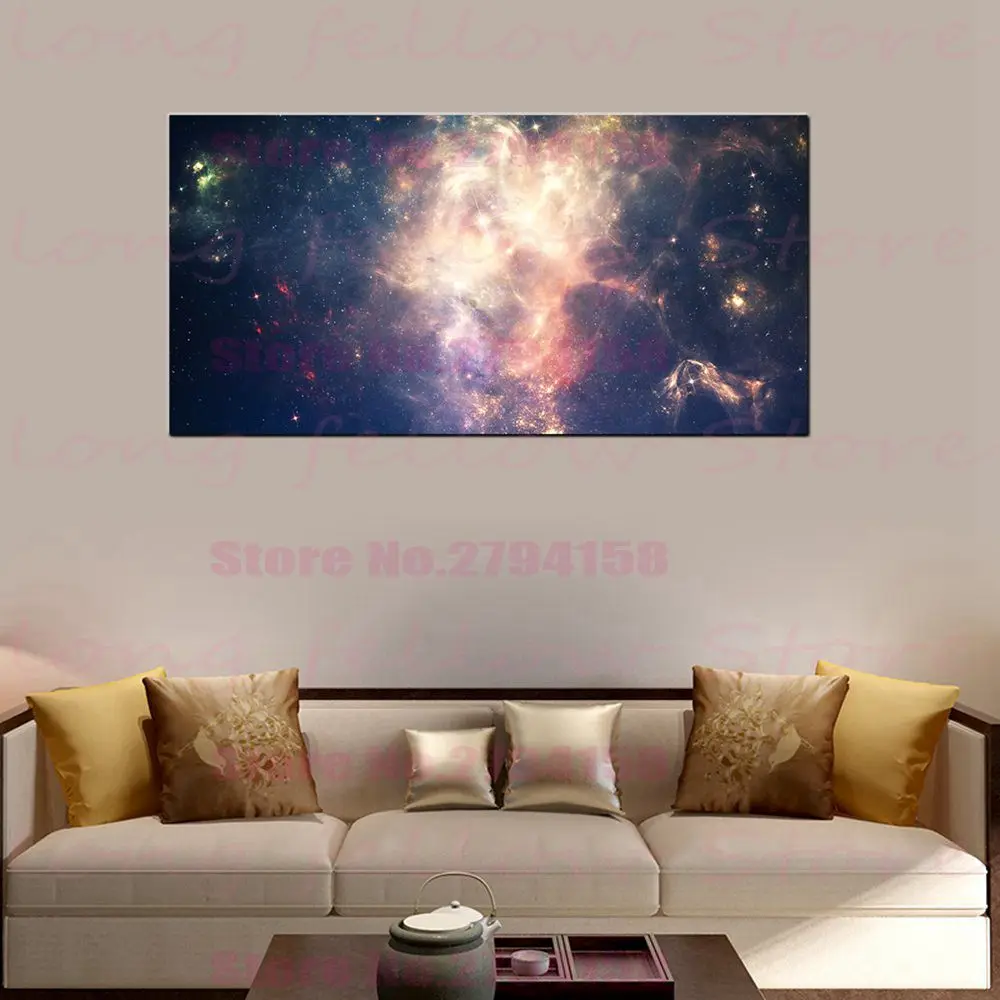 

Starry Sky Abstract Wall Art Canvas Painting for Dining Room Game Room Wall Decor Nordic Galaxy Artwork Home Decor Drop Shipping