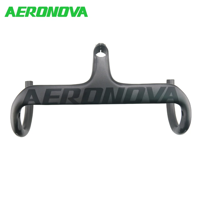 AERONOVA Carbon Road Bike Handlebar UD Matte Integrated Handlebars With Stem 400/420/440 Balck Bicycle Handlebar Carbon Road