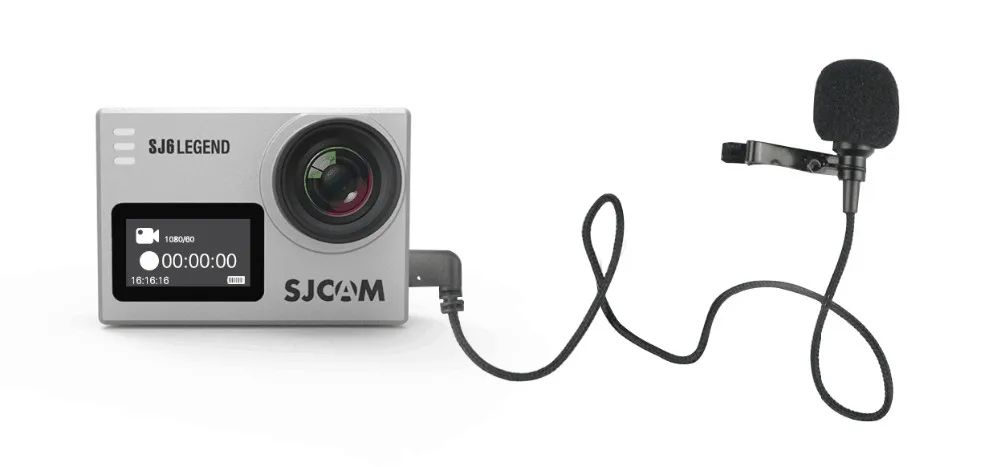 Оригинальные аксессуары SJCAM внешний микрофон Микрофон для SJCAM SJ6 LEGEND/SJ7 Star/SJ360 Спортивная камера