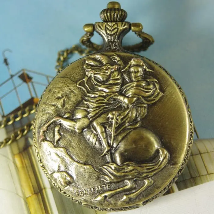 Новинка 2017 часы с цепочкой и ожерельем для мужчин женщин карманные империей