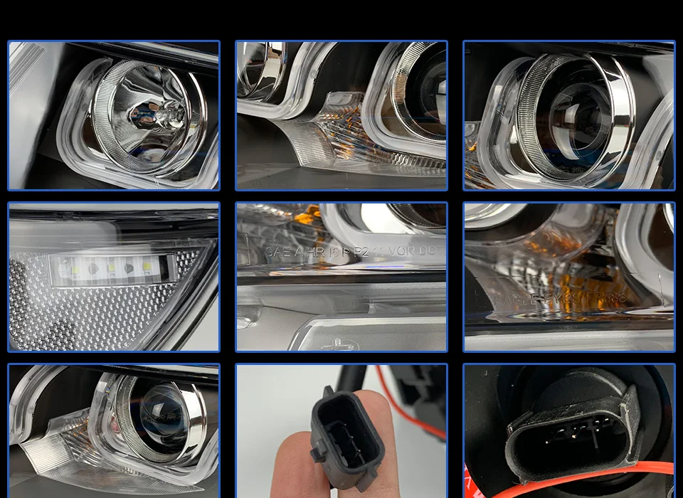 AKD автомобильный Стайлинг для Ford Edge фары 2012- Edge светодиодный фонарь DRL HID фара Angel Eye биксеноновые фары аксессуары