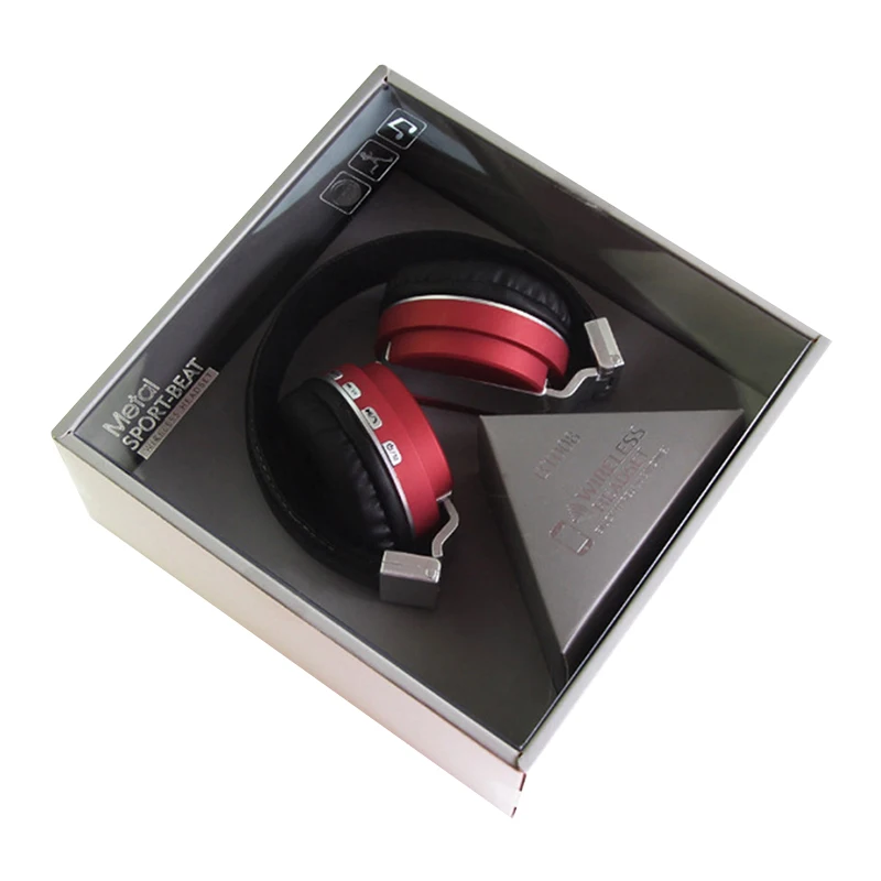 HIFI бас кожа Bluetooth гарнитура наушники беспроводные стерео с флеш-картой памяти TF