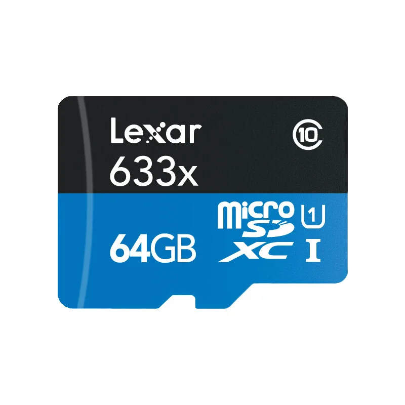 Оригинальная SD карта Lexar, 128 ГБ, 256 ГБ, 512 ГБ, класс 10, 633X, высокая скорость, Макс. 95 МБ/с., SD карта памяти, 32 ГБ, 64 ГБ, TF флэш-карта - Емкость: 64G