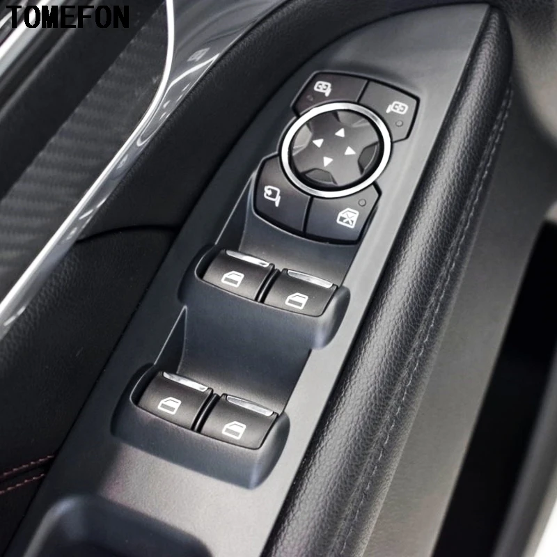 TOMEFON для Ford Explorer 2016 2017 LHD ABS внутренняя консоль из углеродного волокна коробка