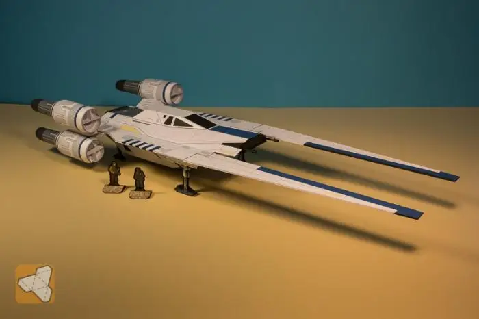 Звездные войны u-корабль 3D бумажная модель DIY