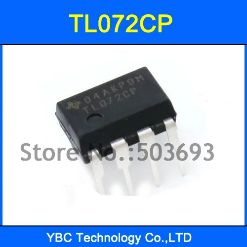 

100 шт., интегральная схема TL072 TL072CP DIP- 8