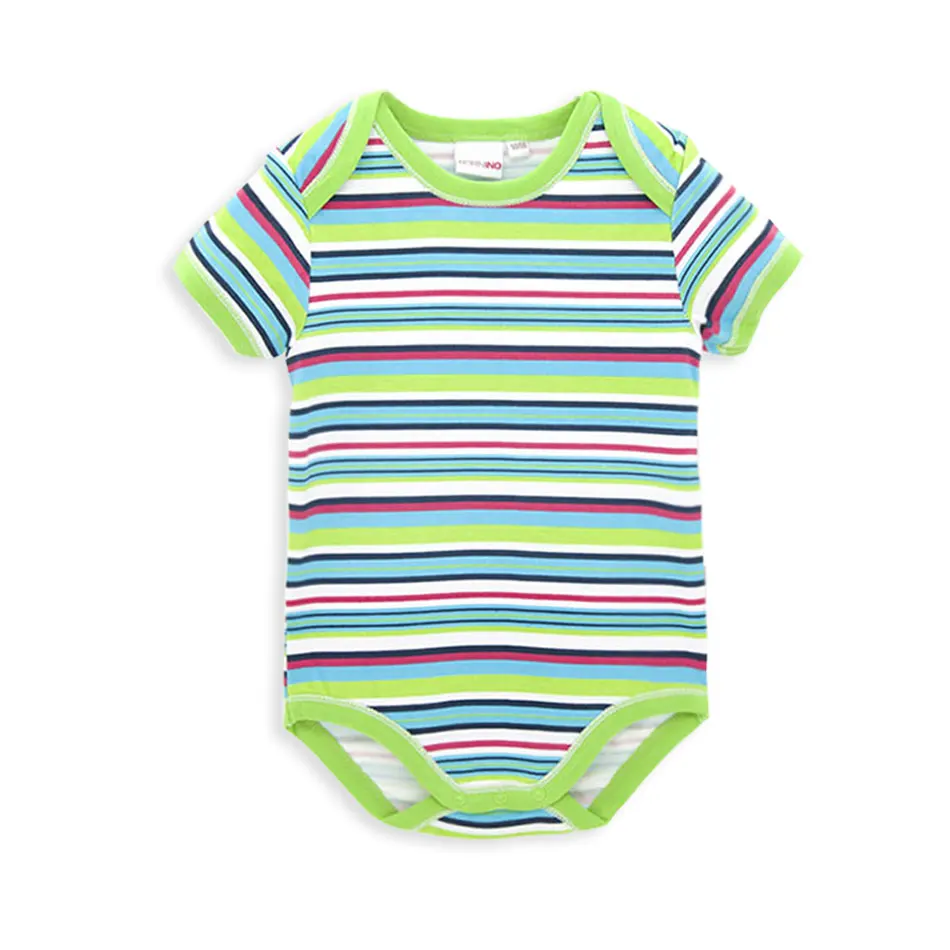 Комбинезон детский Kavkas хлопковый летний с коротким рукавом полосатый |