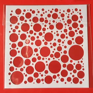 Горячая Распродажа, 13 см круглые трафареты с пузырьками для творчества и рукоделия, трафареты для рисования, фотообои, трафареты