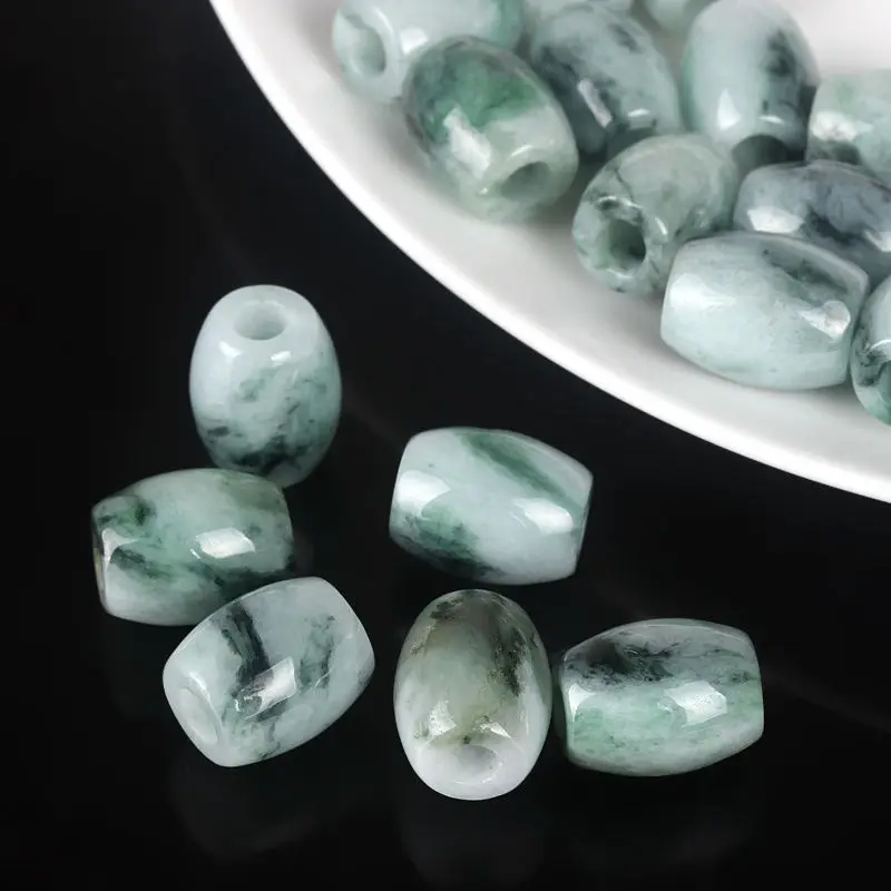 15 шт. натуральный нефрит класса А (Jadeite) Овальные бусины/Размер: мм L (оптовая