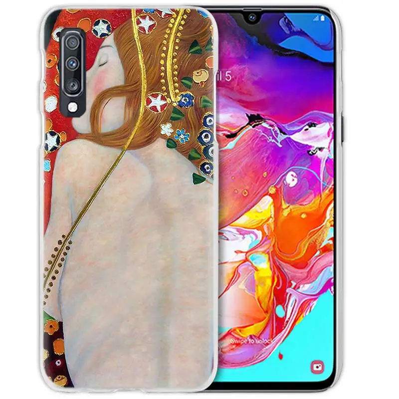 06 Чехол Kiss Gustav Klimt для samsung Galaxy A50 A70 A20e A40 A30 A20 A10 A8 A6 Plus A9 A7 жесткий прозрачный чехол для телефона из поликарбоната - Цвет: 06