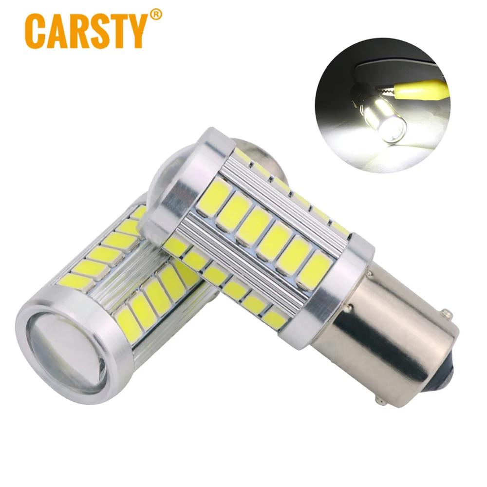 1 шт. S25 P21w 1156 Ba15s 1157 Bay15d Автомобильные светодиодные 5630 5730 33SMD лампы для