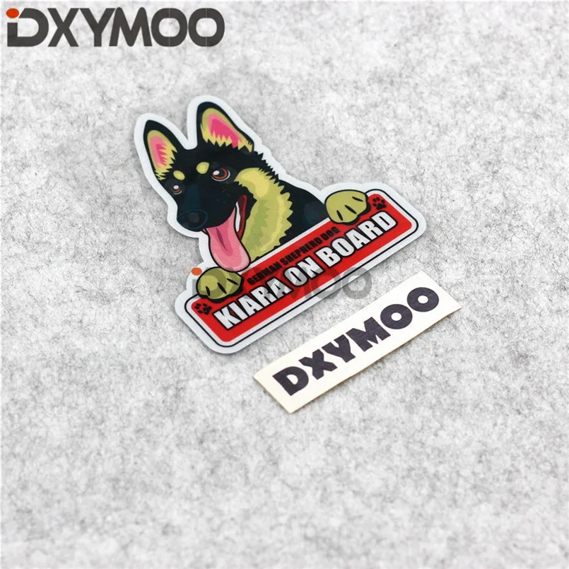 Lovely Pet Car Window Stickers KIARA ON BOARD Warning Dog Guard Inside Styling 12cm*10cm | Автомобили и мотоциклы