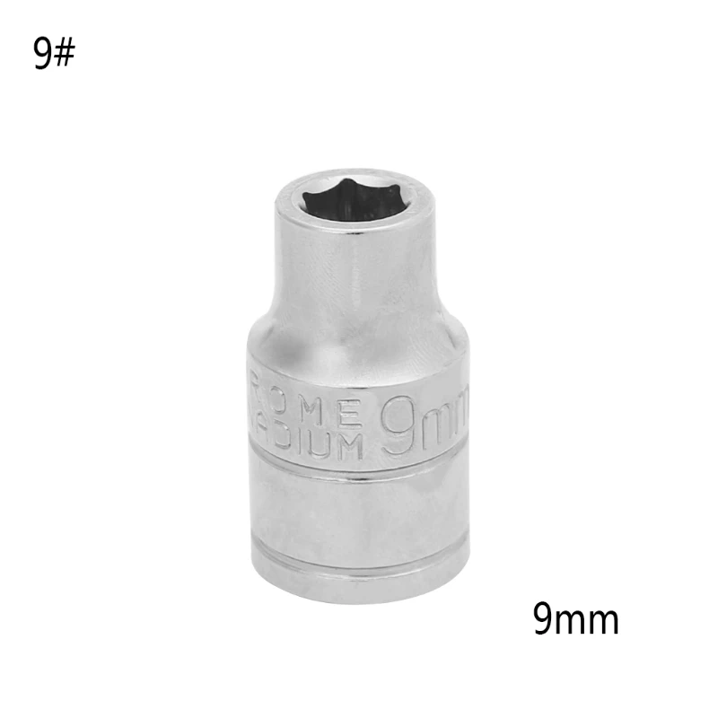 size9 Стандартный гнездо для ключа 1/" Drive 8-32 мм метрики мм 6 Точка мост Гайка - Цвет: size9