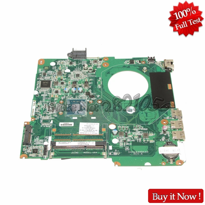 NOKOTION 828164-001 аккумулятор большой емкости DA0U8AMB6A0 материнская плата для ноутбука hp павильон 15 15-F материнская плата SR1YJ N2840 DDR3