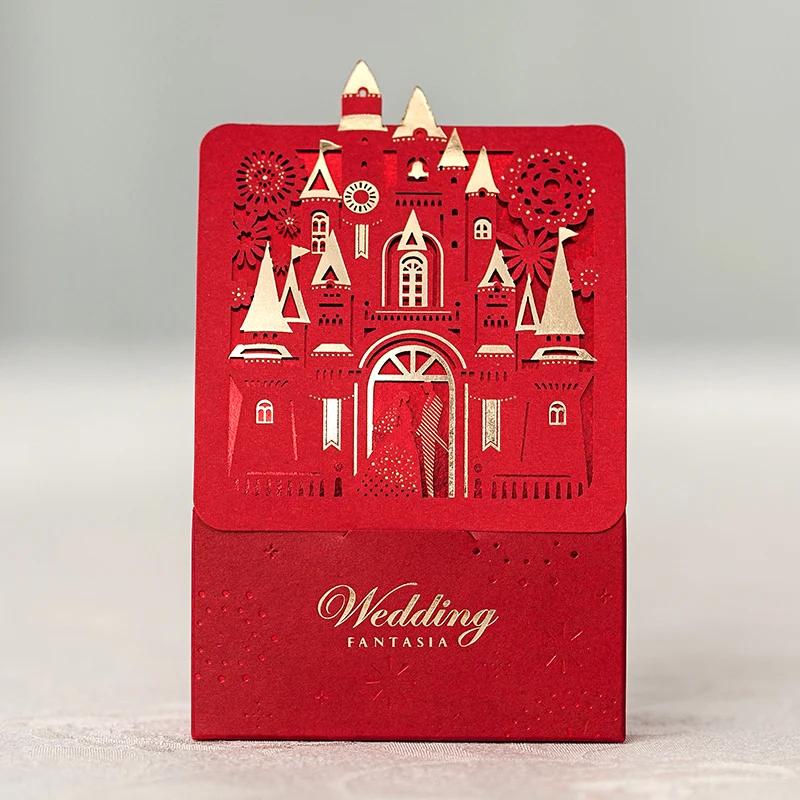 Castle design laser Cut Wedding candy box gift boxes | Дом и сад