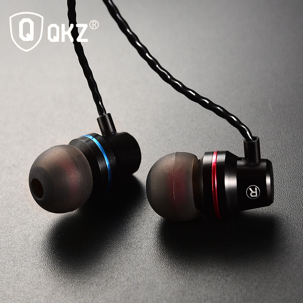 Металлические наушники QKZ DM1 с супербасами и микрофоном Hi Fi гарнитура для