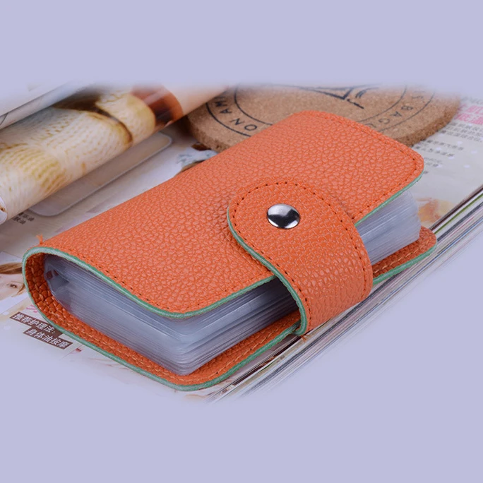 Держатель для кредитных карт из ПУ кожи 24 бита|credit card holder|card holdercard holder fashion |