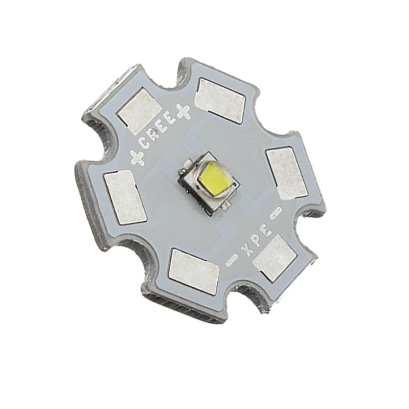 10 шт. Cree XPG2 XP-G2 1-5 Вт светодиодный излучатель холодный белый 6000-6500 к с 20 мм Звезда PCB для фонарика/прожектора/лампы