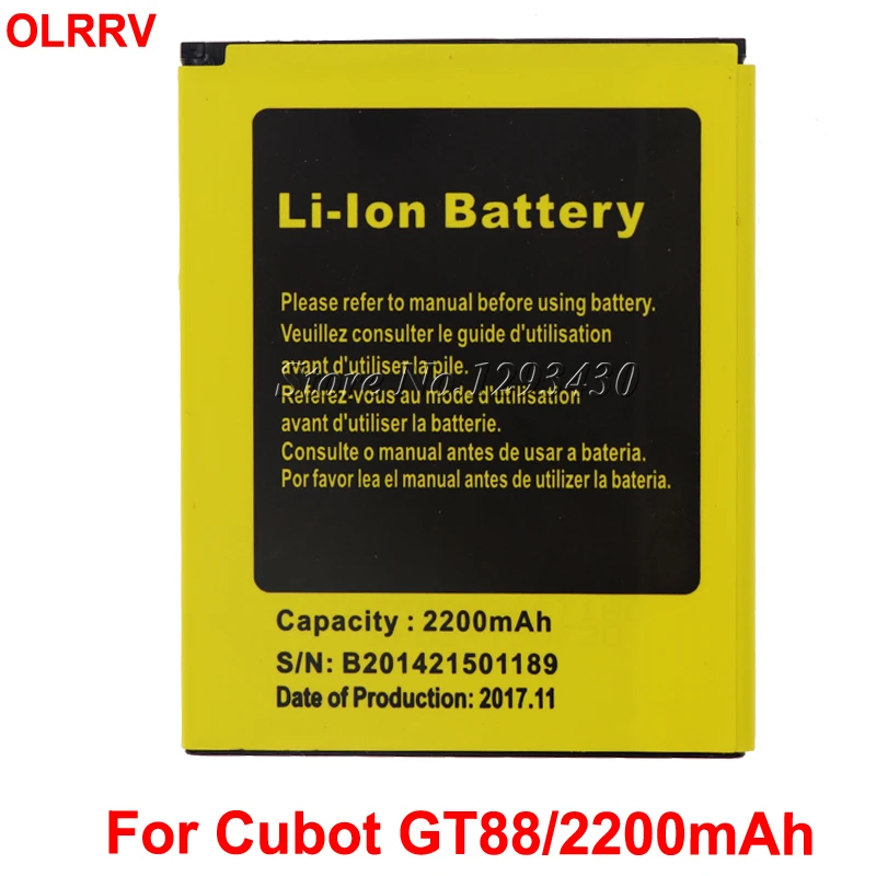 2200 мА ч для Cubot GT88 Батарея AKKU батарея Аккумулятор|battery for|battery 2200mah2200mah battery |