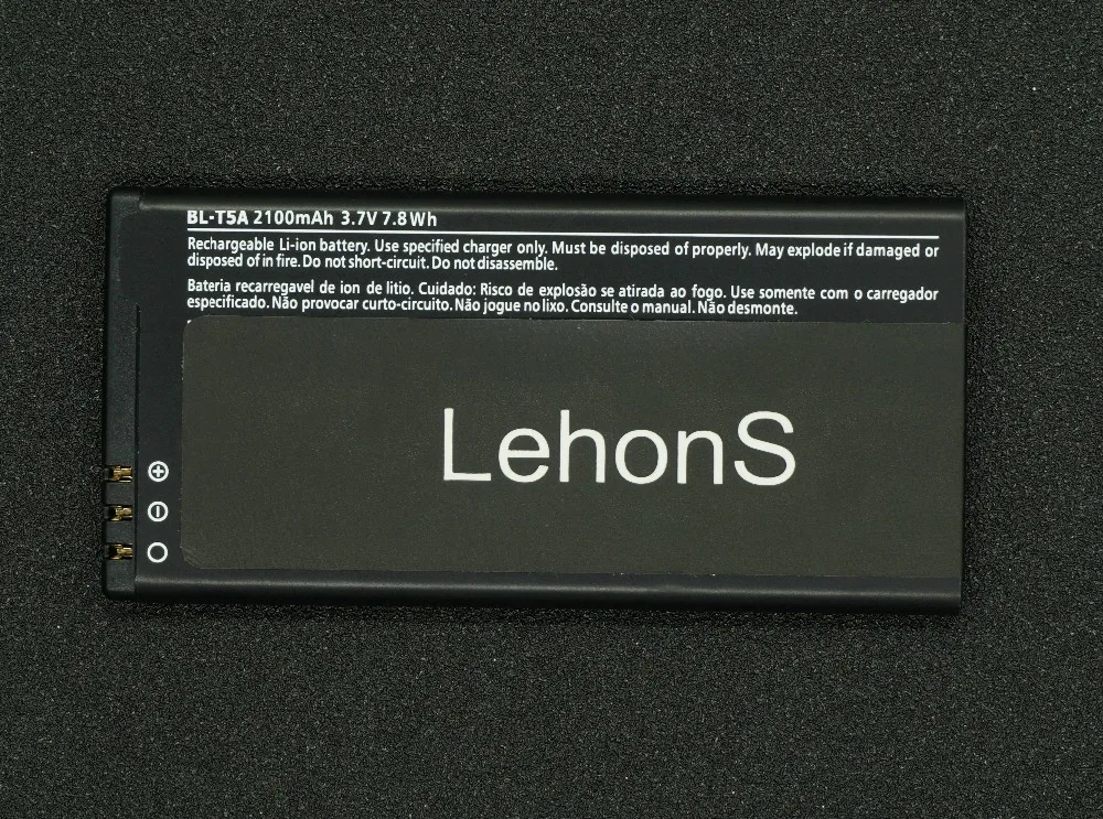 LehonS 2100mAh / 7.8Wh Smart Mobile Phone Li-Polymer Battery for Nokia Lumia 550 Lumia550 BL-T5A BL T5A BLT5A | Мобильные телефоны