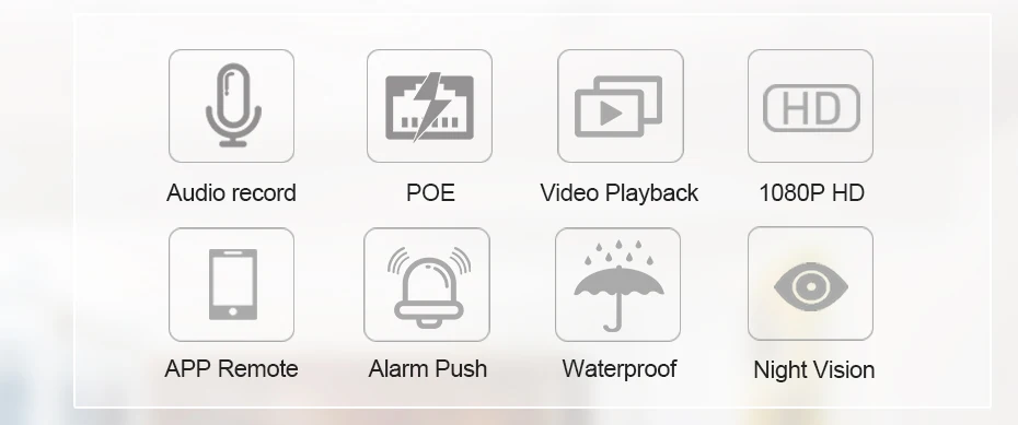 Techege 4CH 48V PoE NVR POE Система записи звука 2.0MP Onvif PoE ip-камера водонепроницаемый пульт дистанционного просмотра XMEye система видеонаблюдения CCTV