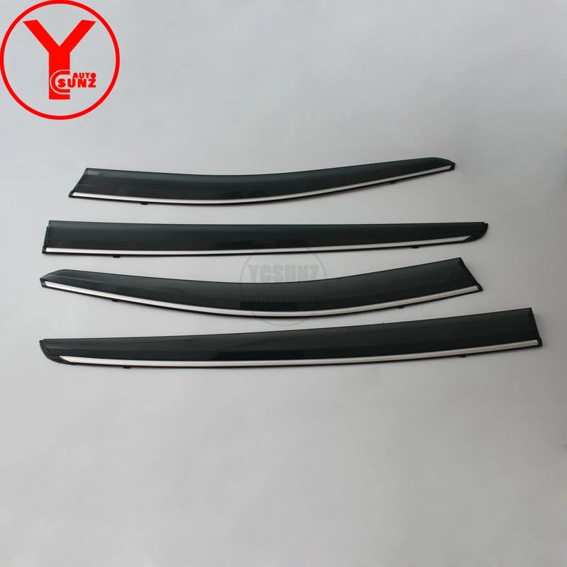 chrome strip Козырек для дверей и окон для kia sportage 4 ql kx5 дефлекторы боковых окон защита от дождя для kia sportage Аксессуары SUNZ - Цвет: chrome strip