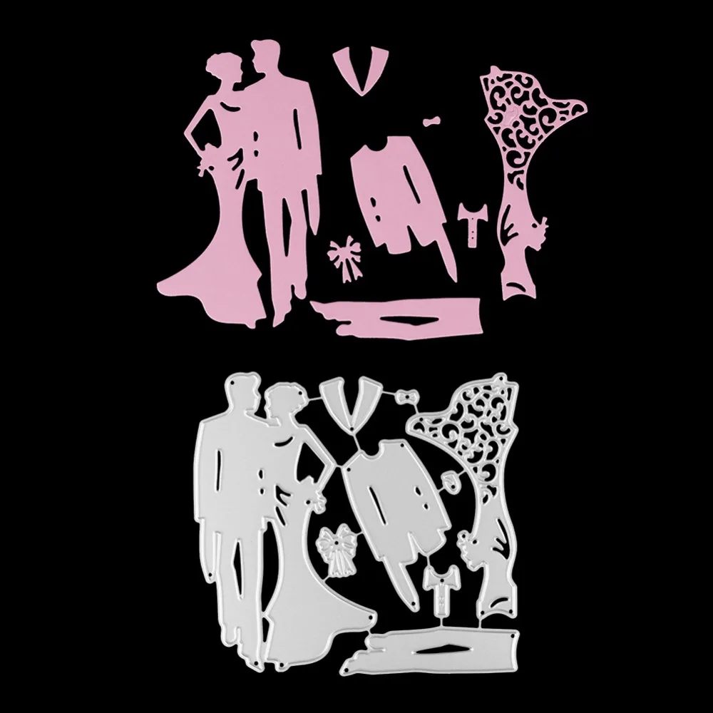 116*109MM Love Wedding Cutting Dies Carbon steel Metal Scrapbooking Decorative Paper Cards Template Die | Дом и сад