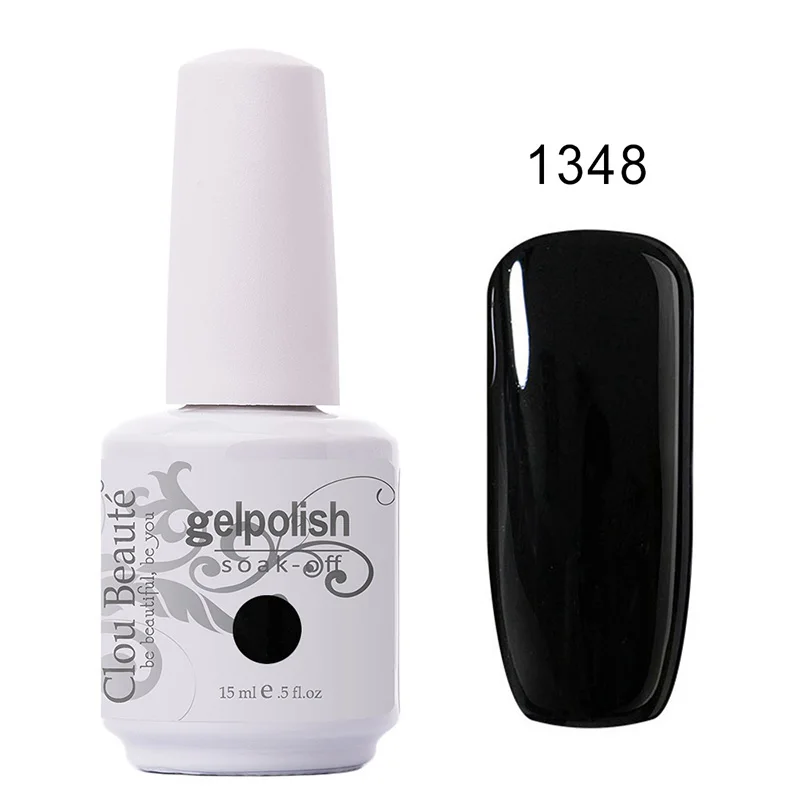 1348 Clou Beaute розовое золото блестящий Гель-лак для ногтей 226 цветов УФ Гель-лак для ногтей замачиваемый лак молочно-белый бежевый Желейный Гель-лак - Цвет: 1348